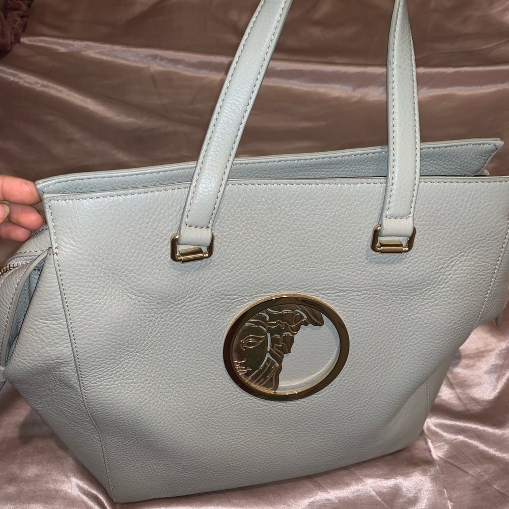 Authentic Genuine Leather Versace Purse Handbag